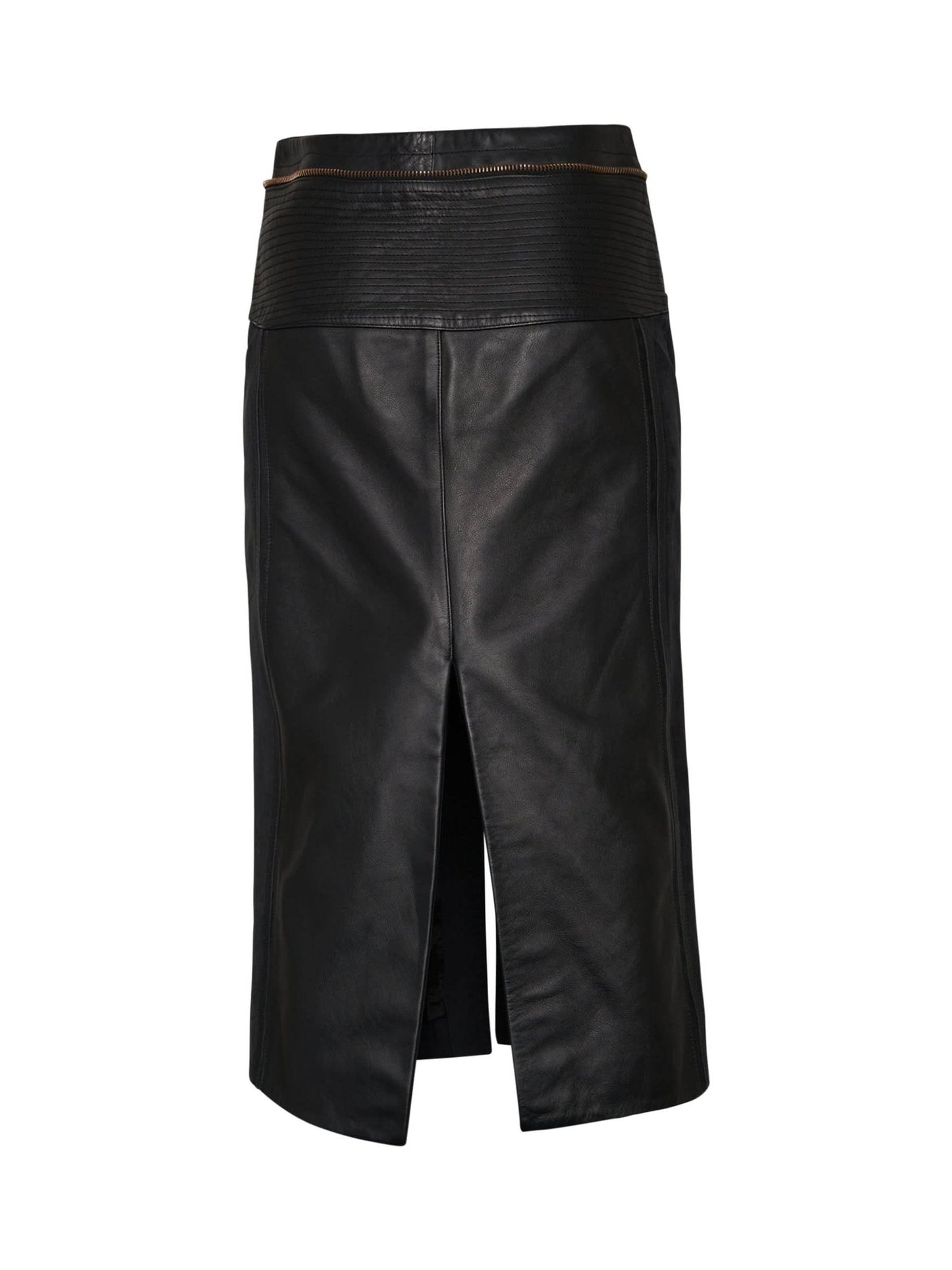 CHLOE Leather Skirt (Black)