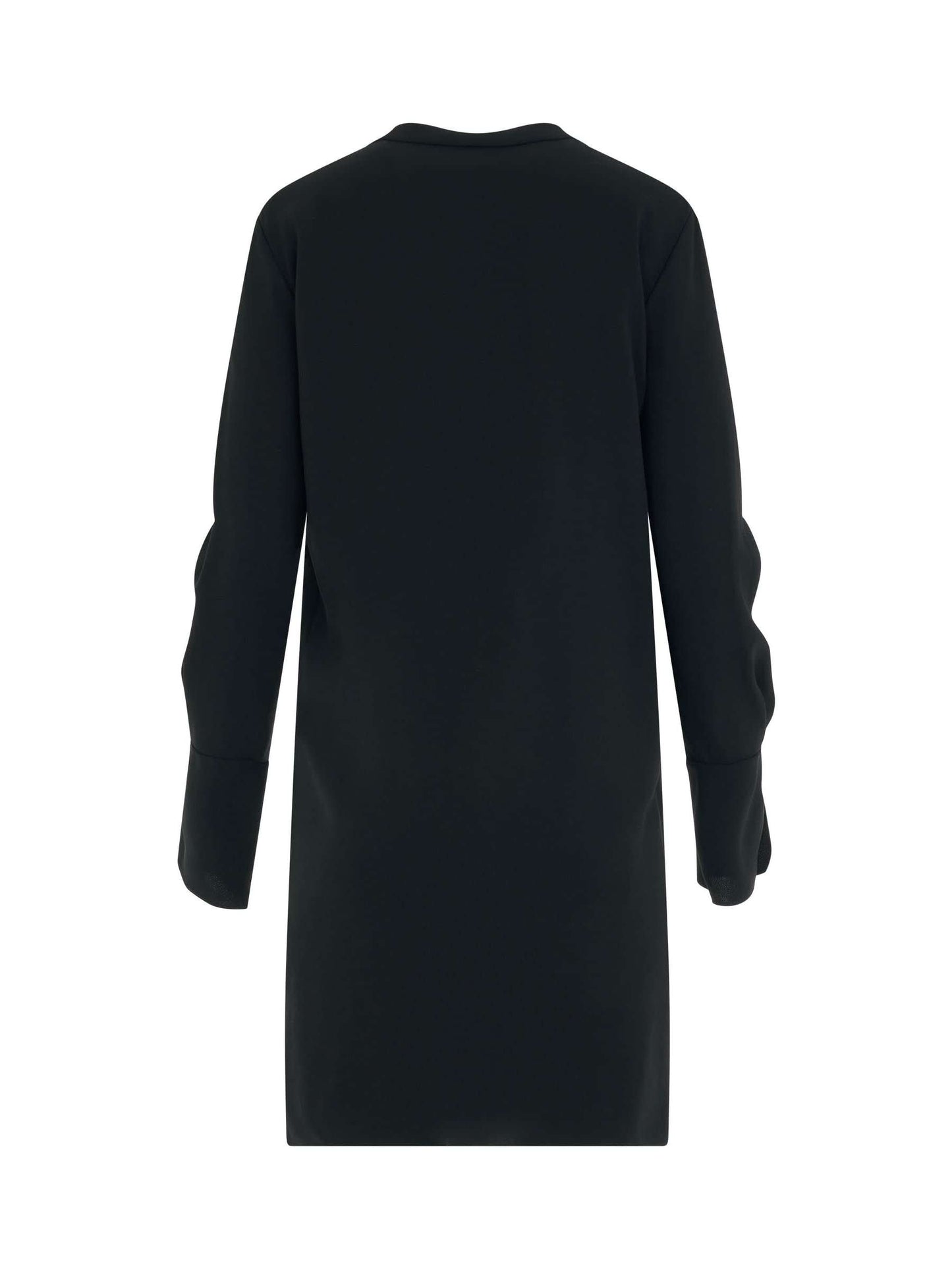 CHLOE Neck Tie Shift Dress (Black)