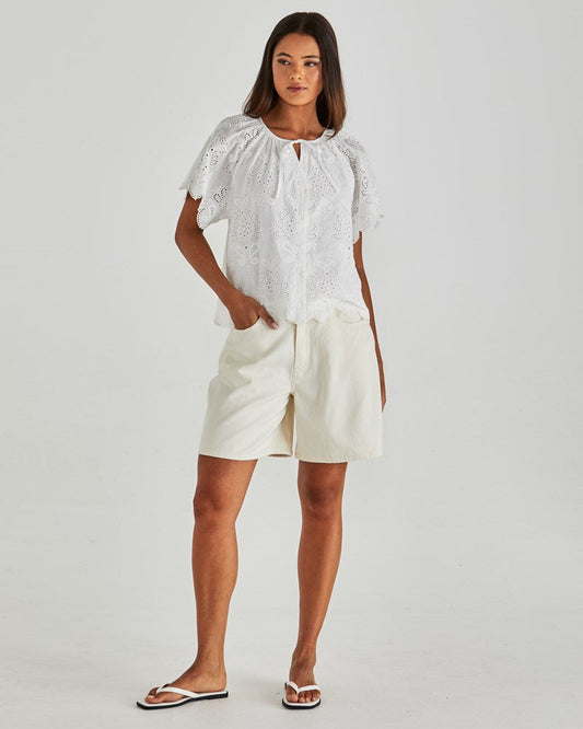 Sass Clothing Ani Blouse (White)