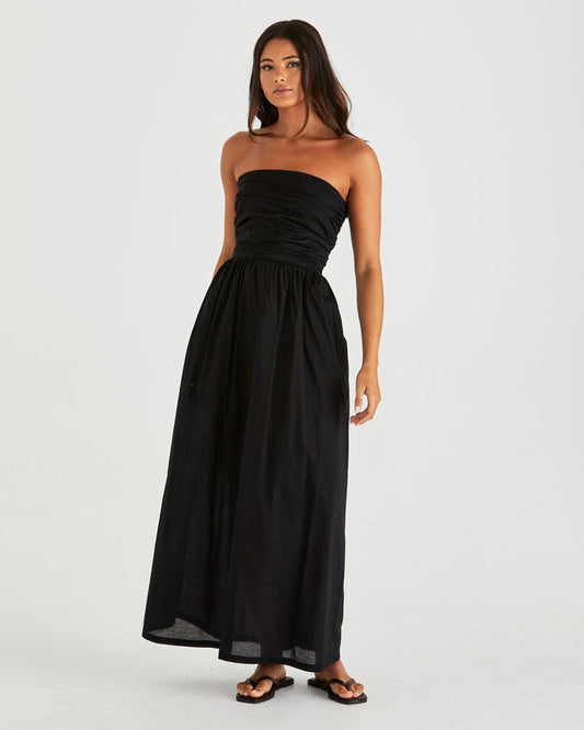 Sass Clothing Mina Strapless Dress (Black)