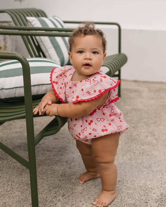 Walnut Melbourne Mon Cheri Romper (Mon Amour)