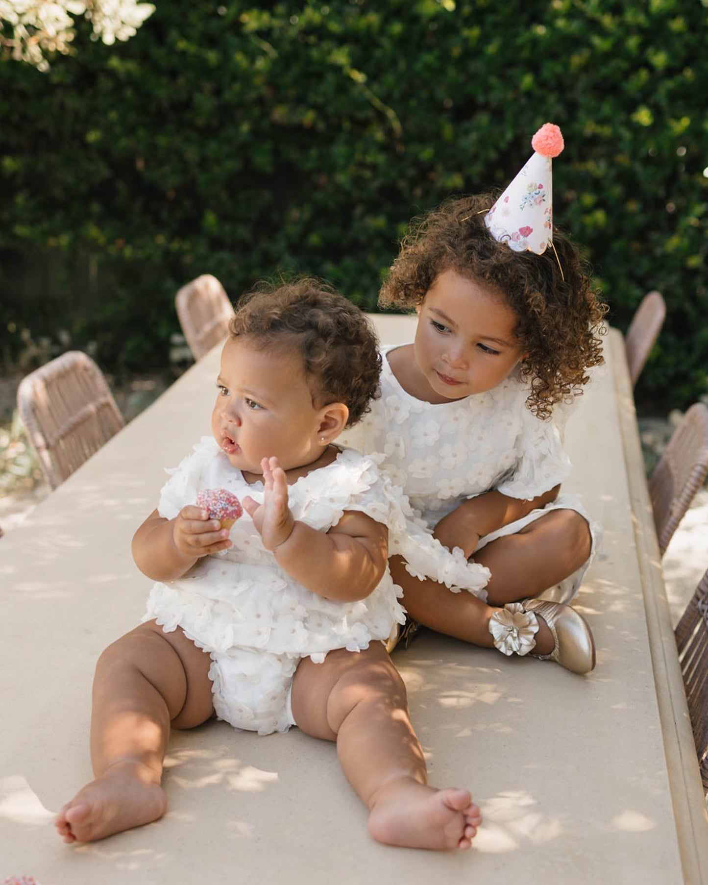 Walnut Melbourne Whimsy Romper (White Tulle)