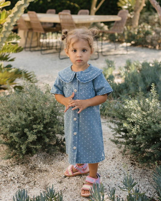 Walnut Melbourne Amour Dress (Denim Hearts)