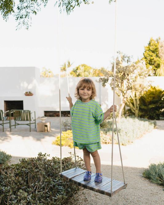 Walnut Melbourne Frankie Sandal (Cobalt)