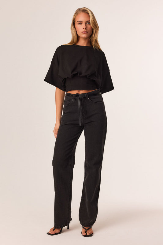 SNDYS BLANCA CORSET TEE (Black)