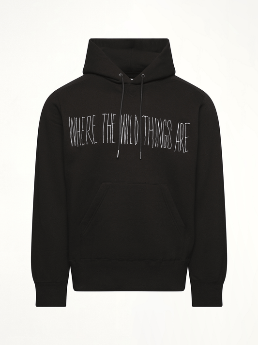 SACAI WHERE THE WILD THINGS ARE Logo Hoodie (Black)