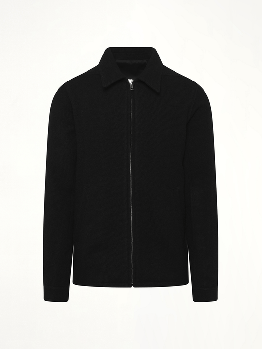 RICK OWENS Wool Brad Jacket (Black)