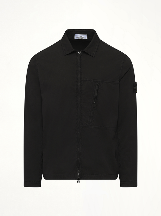 STONE ISLAND 120000 Supima Overshirt (Black)