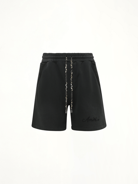 AMIRI Bleach Bandana Shorts (Black)