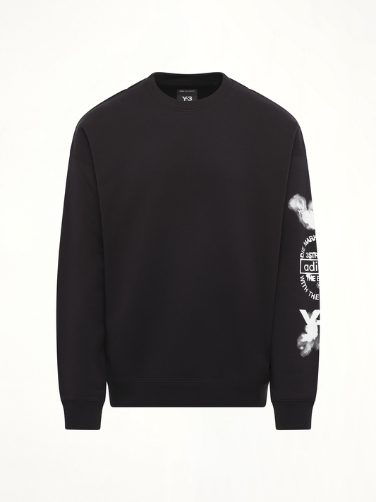 Y-3 Graphic Crew Sweat (Black)