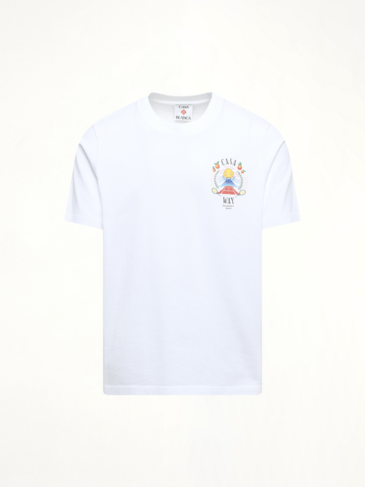 CASABLANCA Casaway Mountain T-Shirt (White)