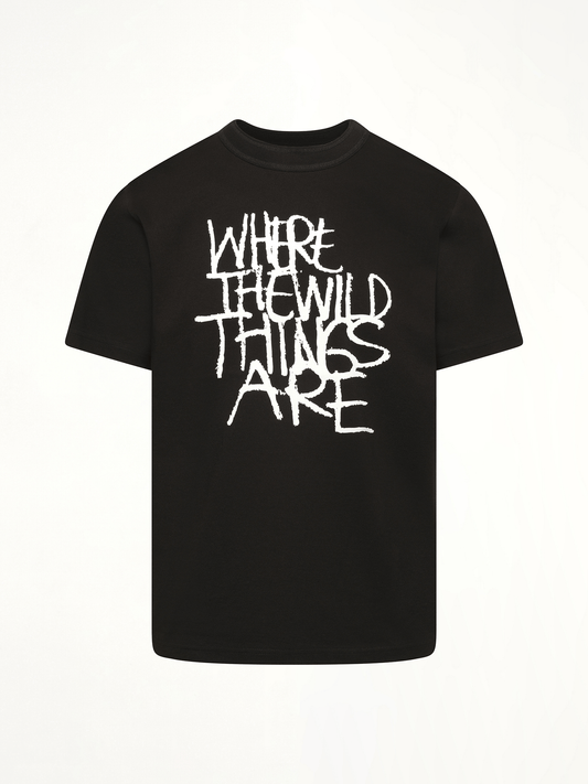 SACAI WHERE THE WILD THINGS ARE Logo T-Shirt (Black)