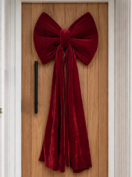 Threadz Velvet Christmas Bow (Red)