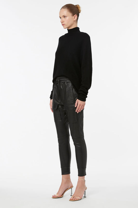 Open Season Stretch Leather Pant (Black)