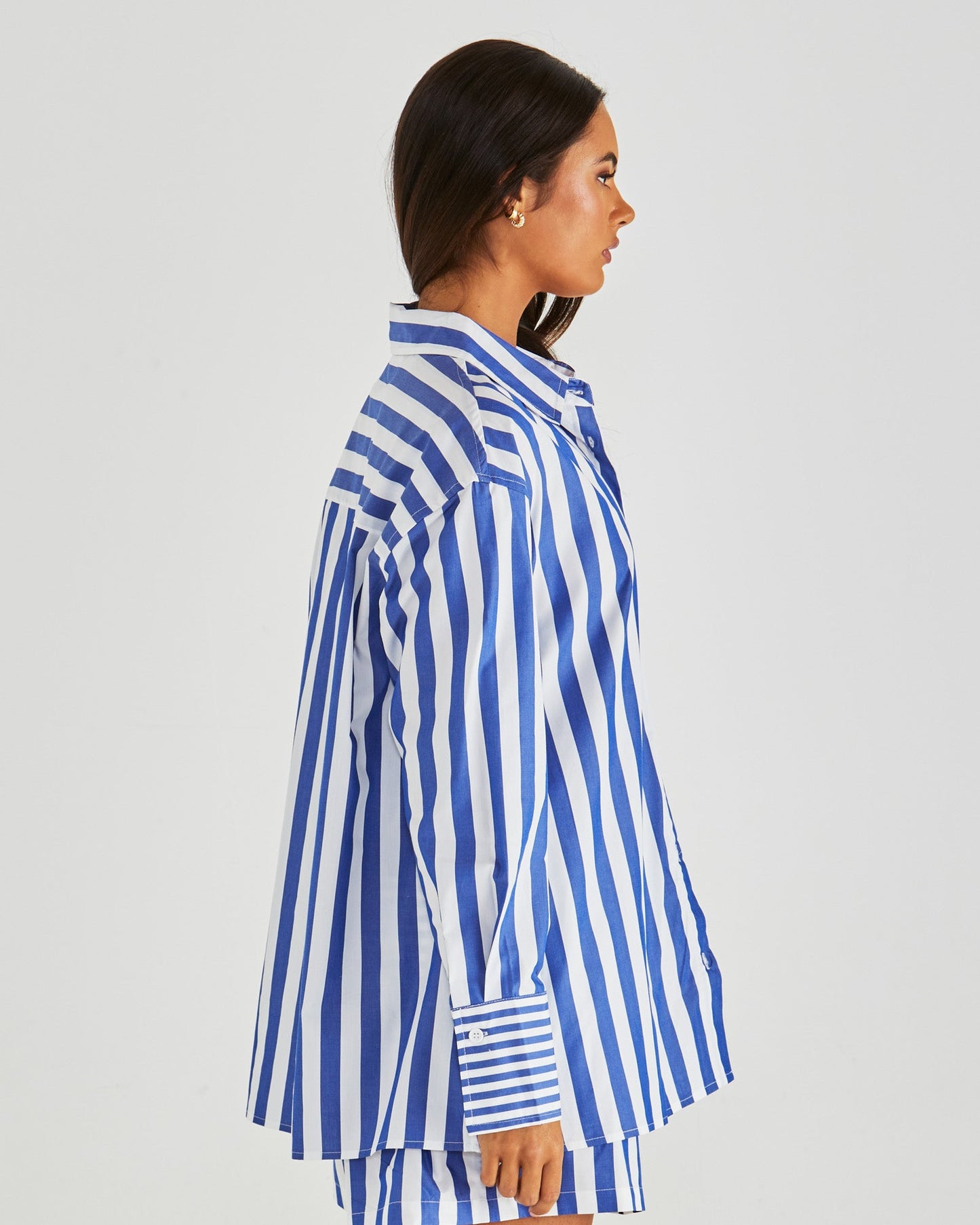 Sass Clothing Brynne Shirt (Blue Stripe)