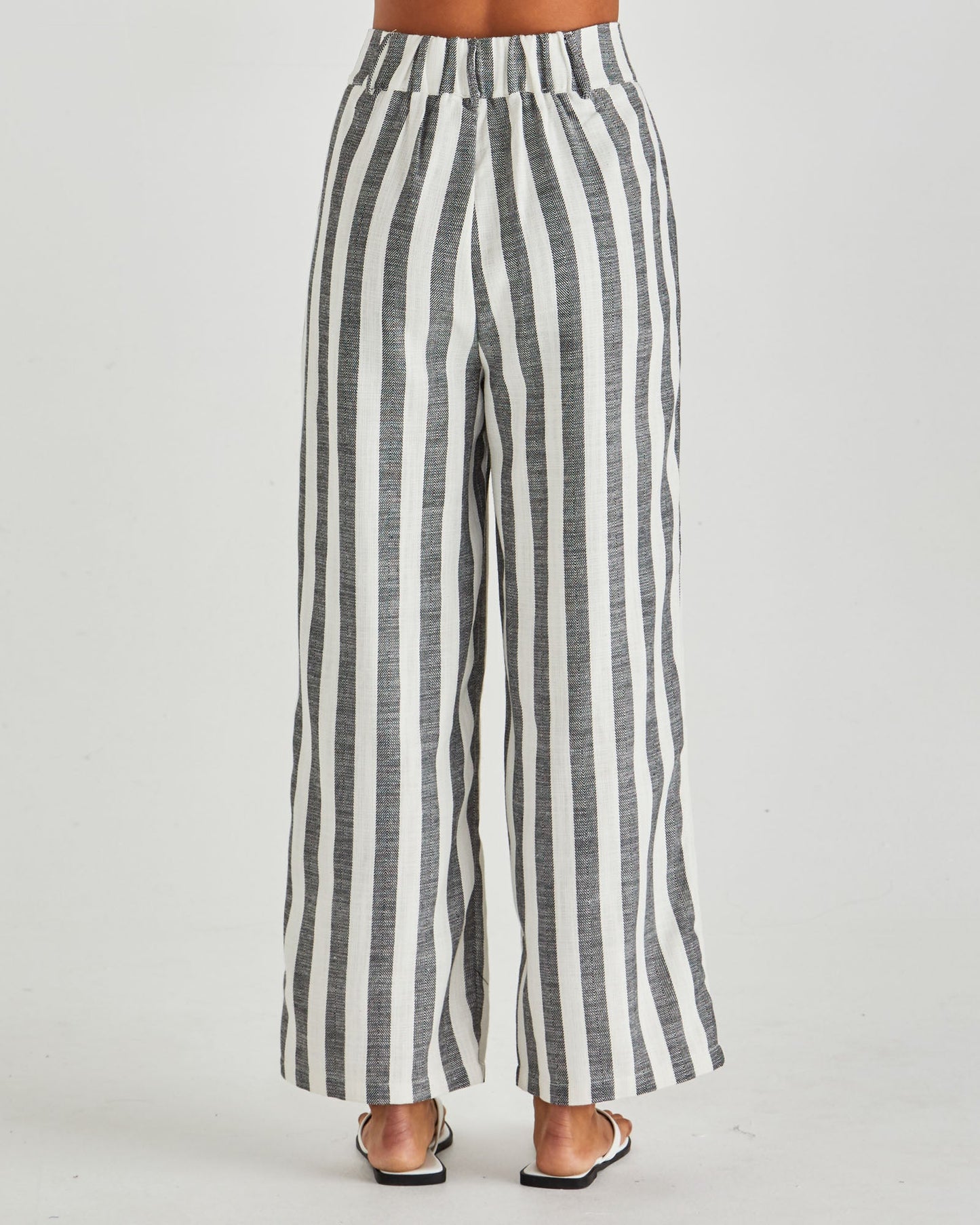 Sass Clothing Nevada Pant (Cream Black Stripe)