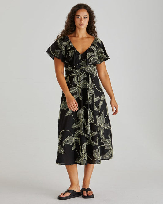 Sass Clothing Rosita Ruffle Dress (Black)