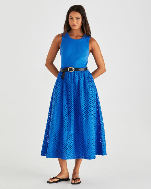 Sass Clothing Pattie Dress (Bright Blue)