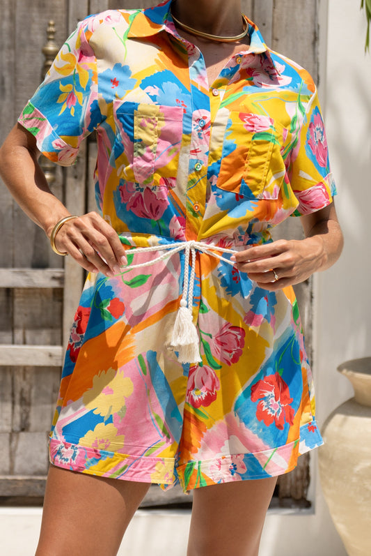 Heychic Jardin Multicolour Playsuit (Floral)