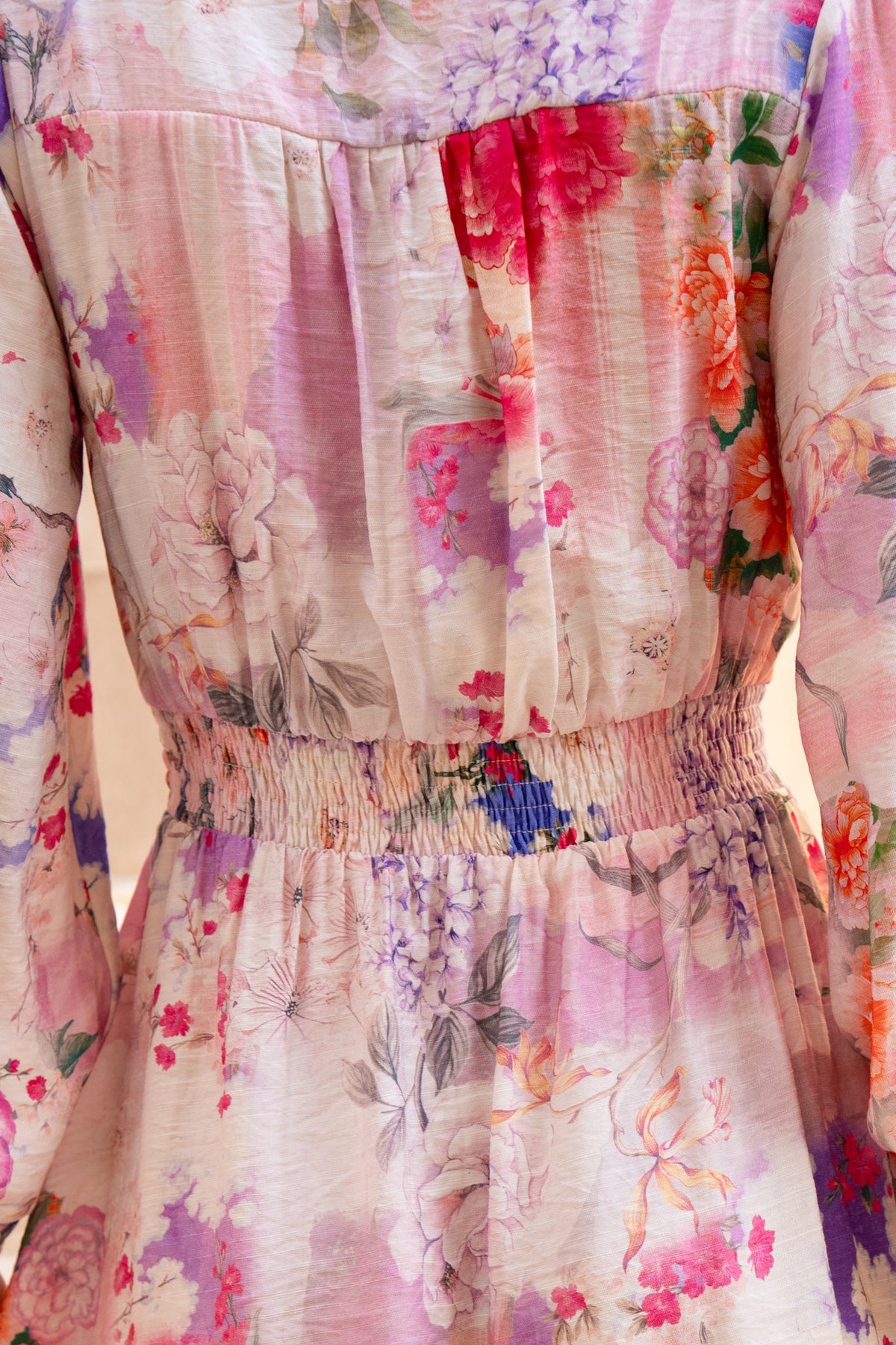 HEYCHIC Elani Floral Mini Dress (Pink)