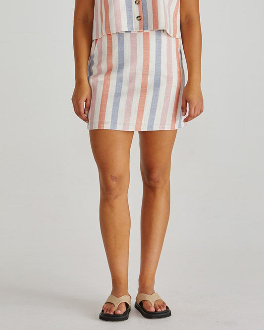 Sass Clothing Travis Skirt (Multi Stripe)