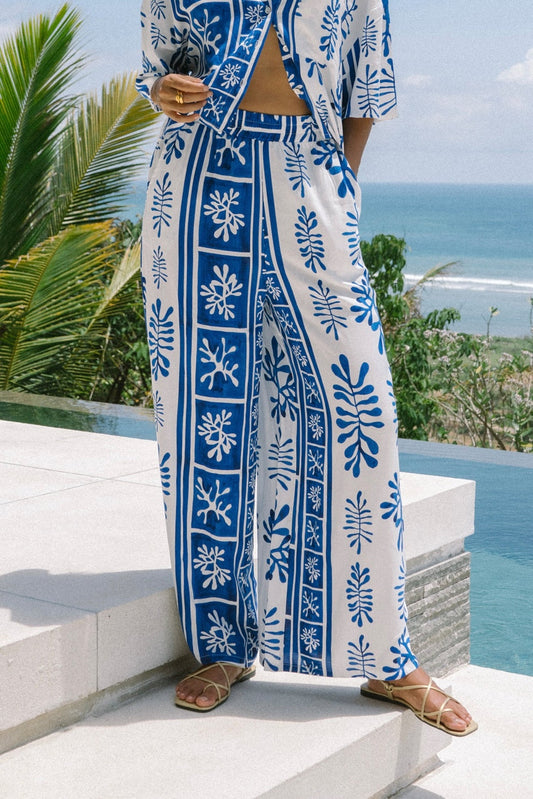 Heychic Thalyssa Abstract Pants (Blue)