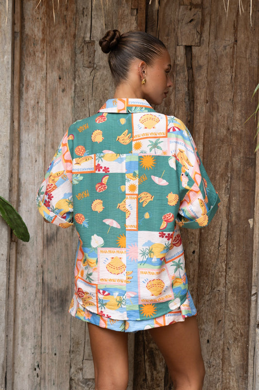 Heychic Praia Multicolour Tropical Shirt (Multi)