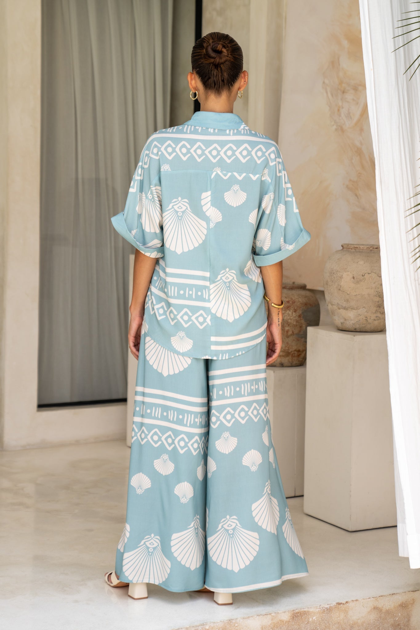 Heychic Nell Abstract Shirt (Blue)