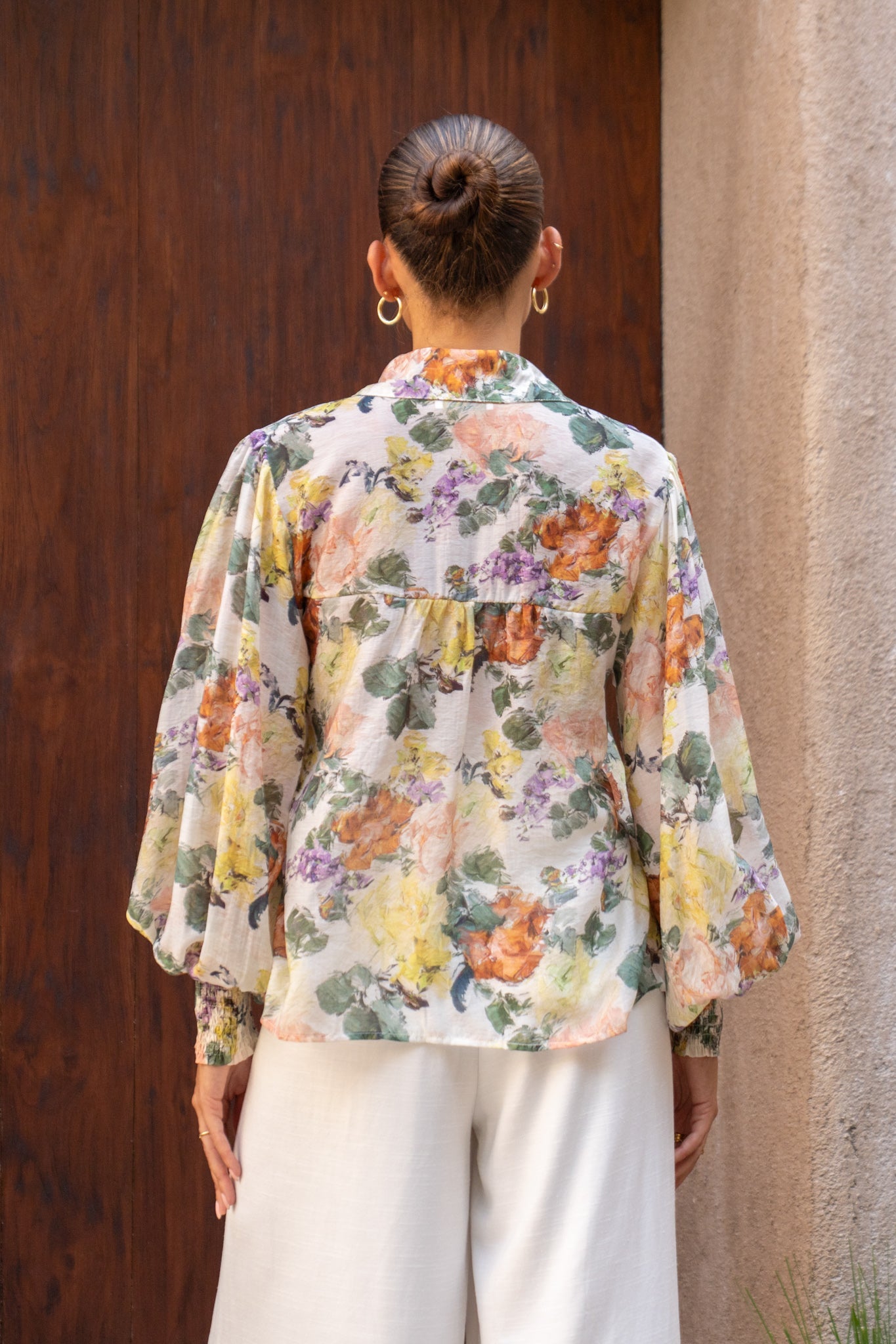 Heychic Therese Multicolour Balloon Sleeve Blouse (Floral)