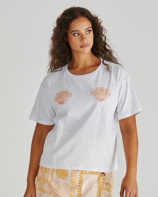 Sass Clothing Cynthia Tee (Seashell)
