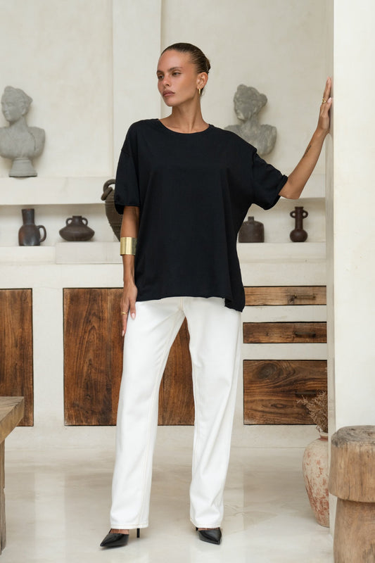 Heychic Jordyn Oversized T-Shirt (Black)