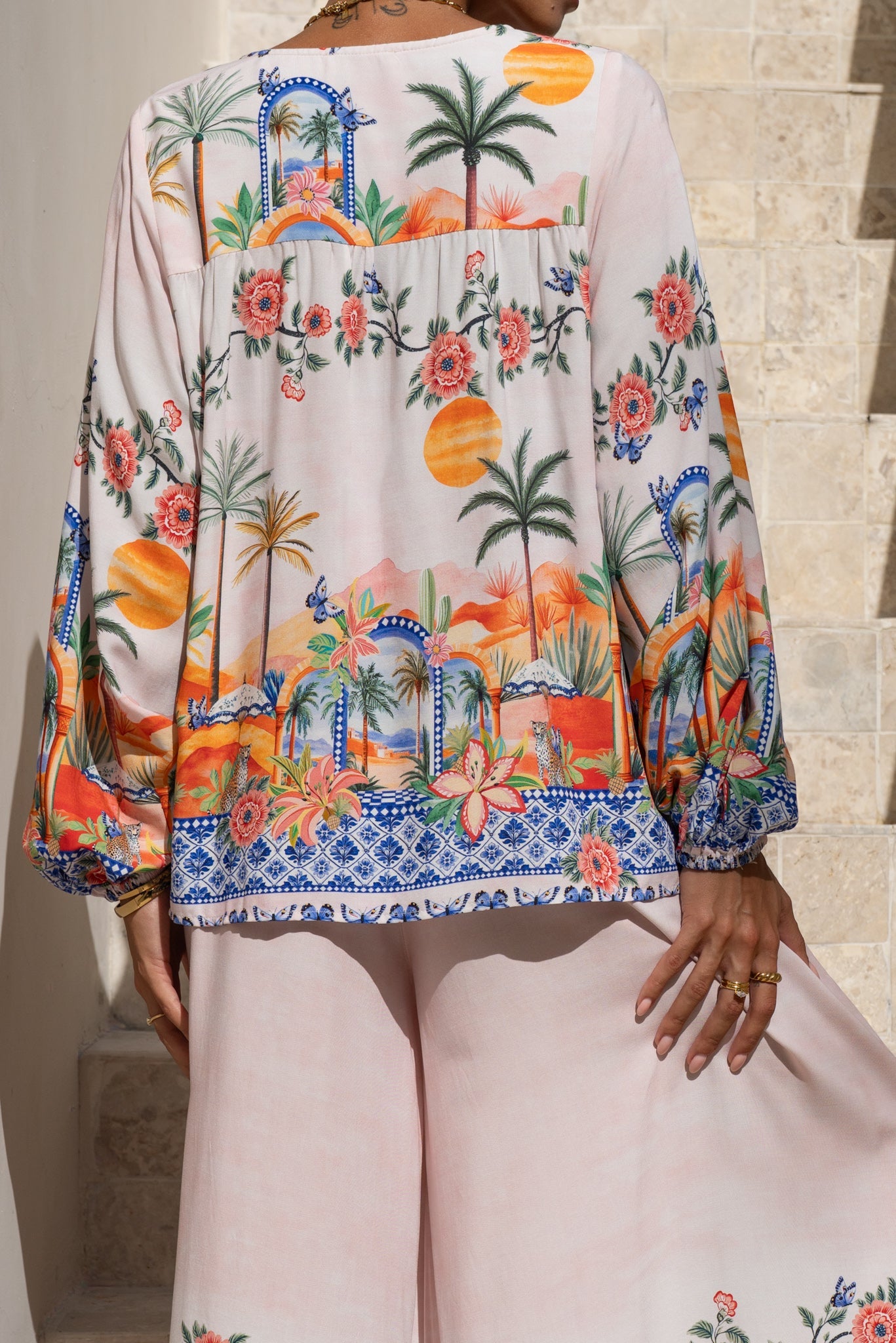 Heychic Zoraida Multicolour Tropical Blouse (Multi)
