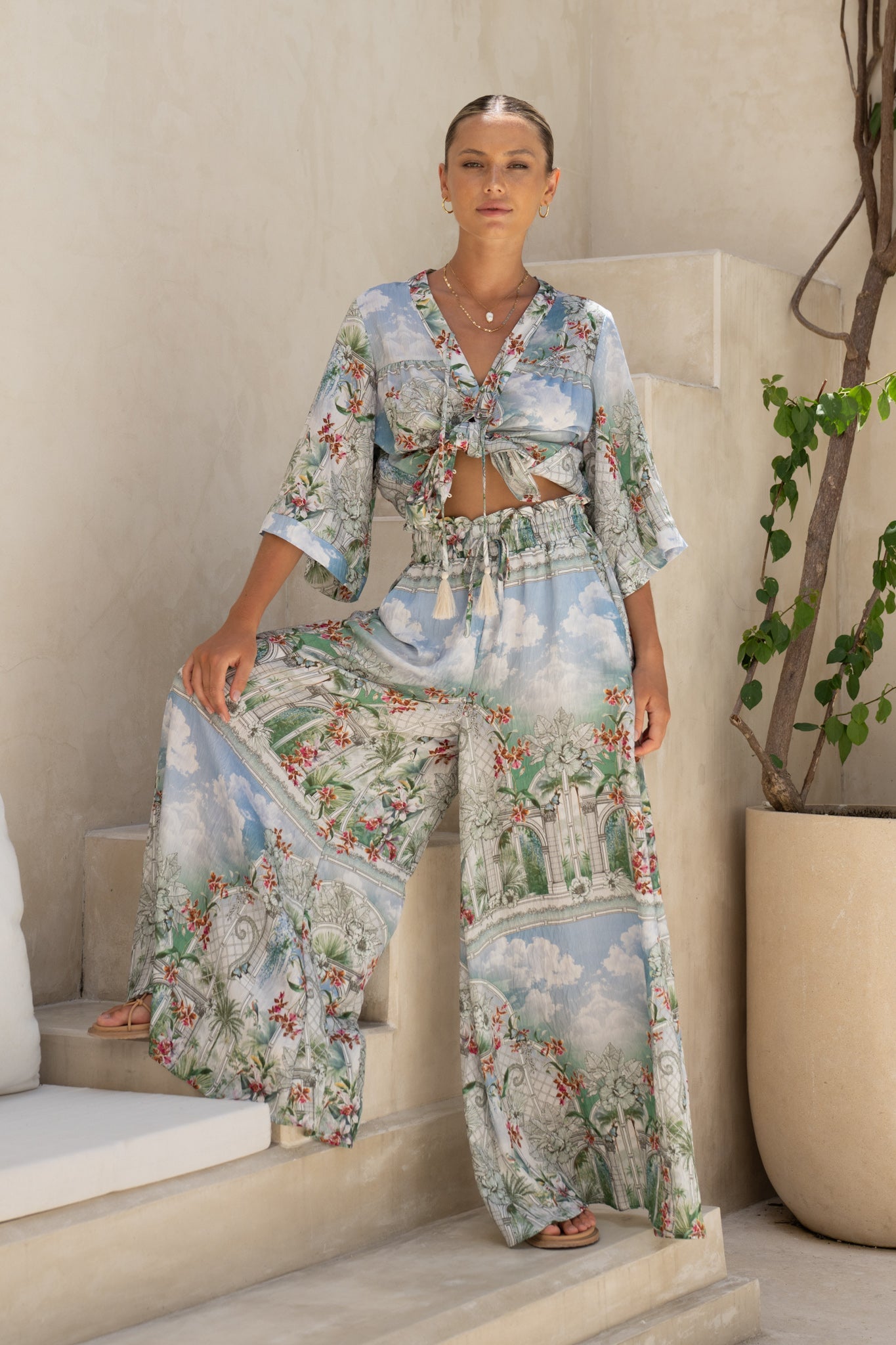 HEYCHIC Elysara Tropical Shirt (Green)