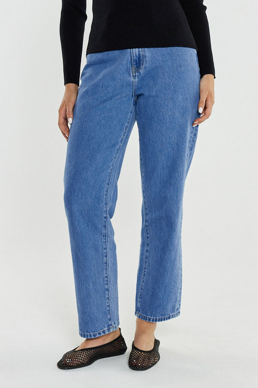 Sass Clothing Kalani Straight Leg Jean (Classic Blue)