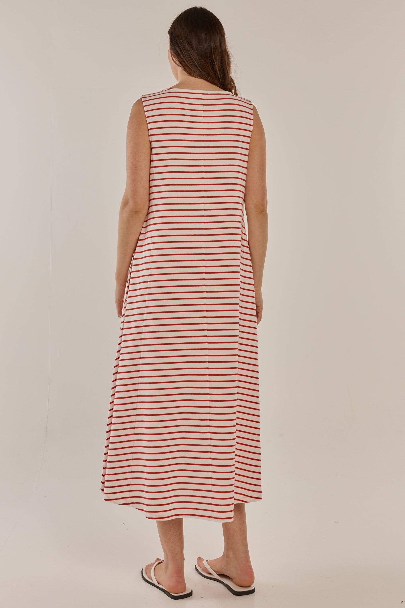 Betty Basics Sabrina Maxi Dress (Red Stripe)