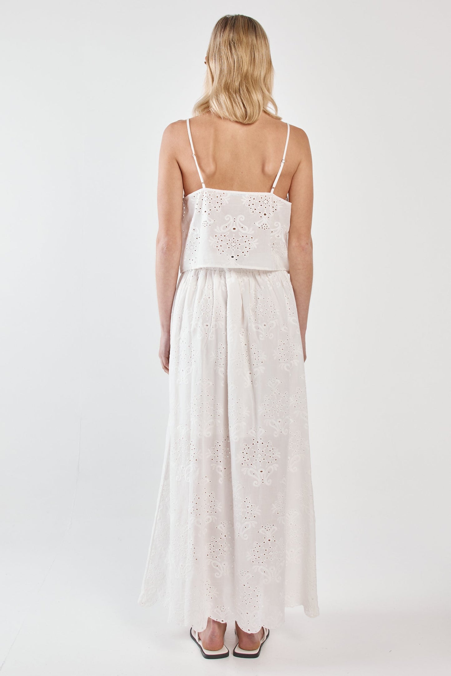 Sass Clothing Ani Full Skirt (White)