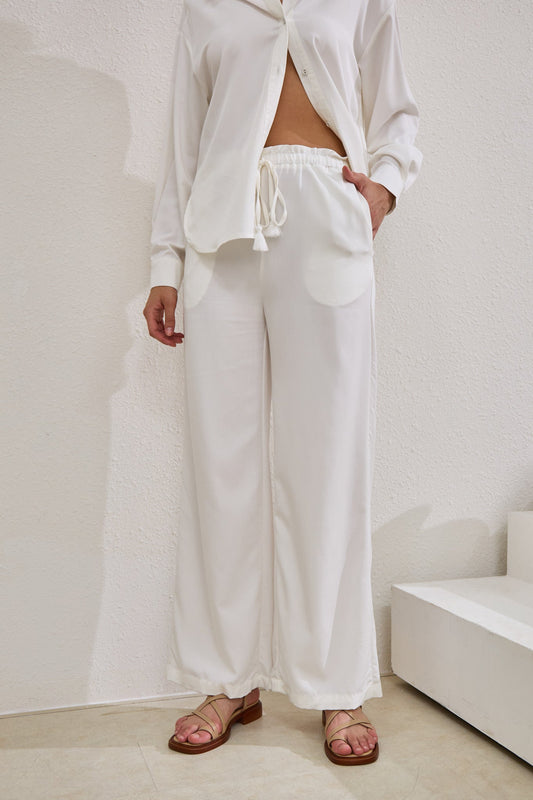 Heychic Page Cupro Pants (White)