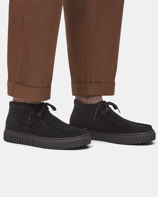 Torhill Hi Black Suede