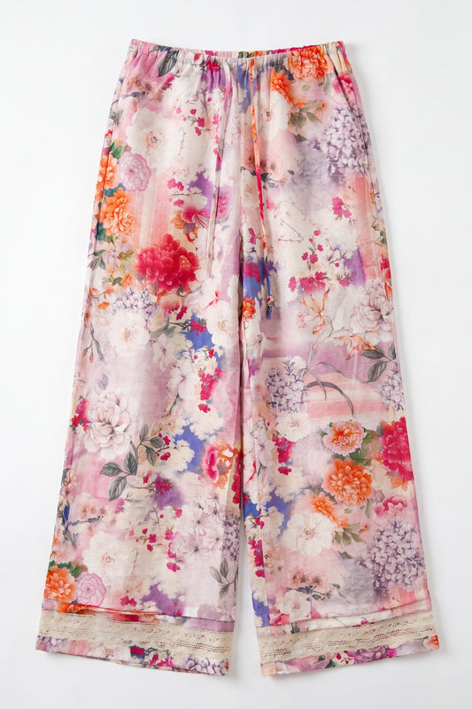 HEYCHIC Elani Pink Pants (Floral)