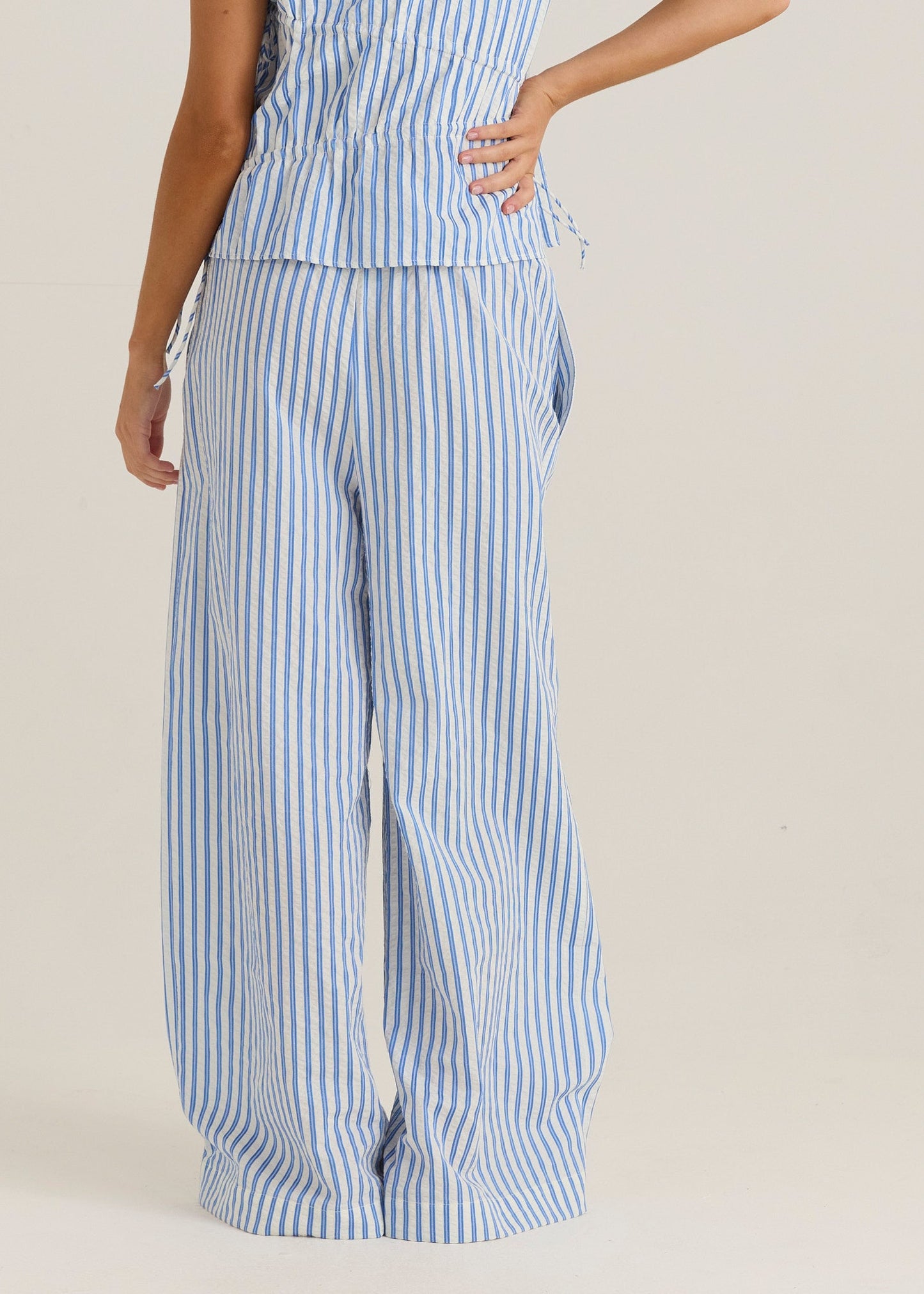 Sass Clothing Aziza Pant Blue/White Stripe (Blue/ White Stripe)