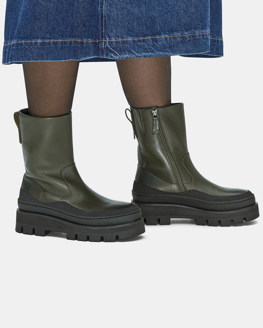 Orianna2 Rise Dark Green Leather