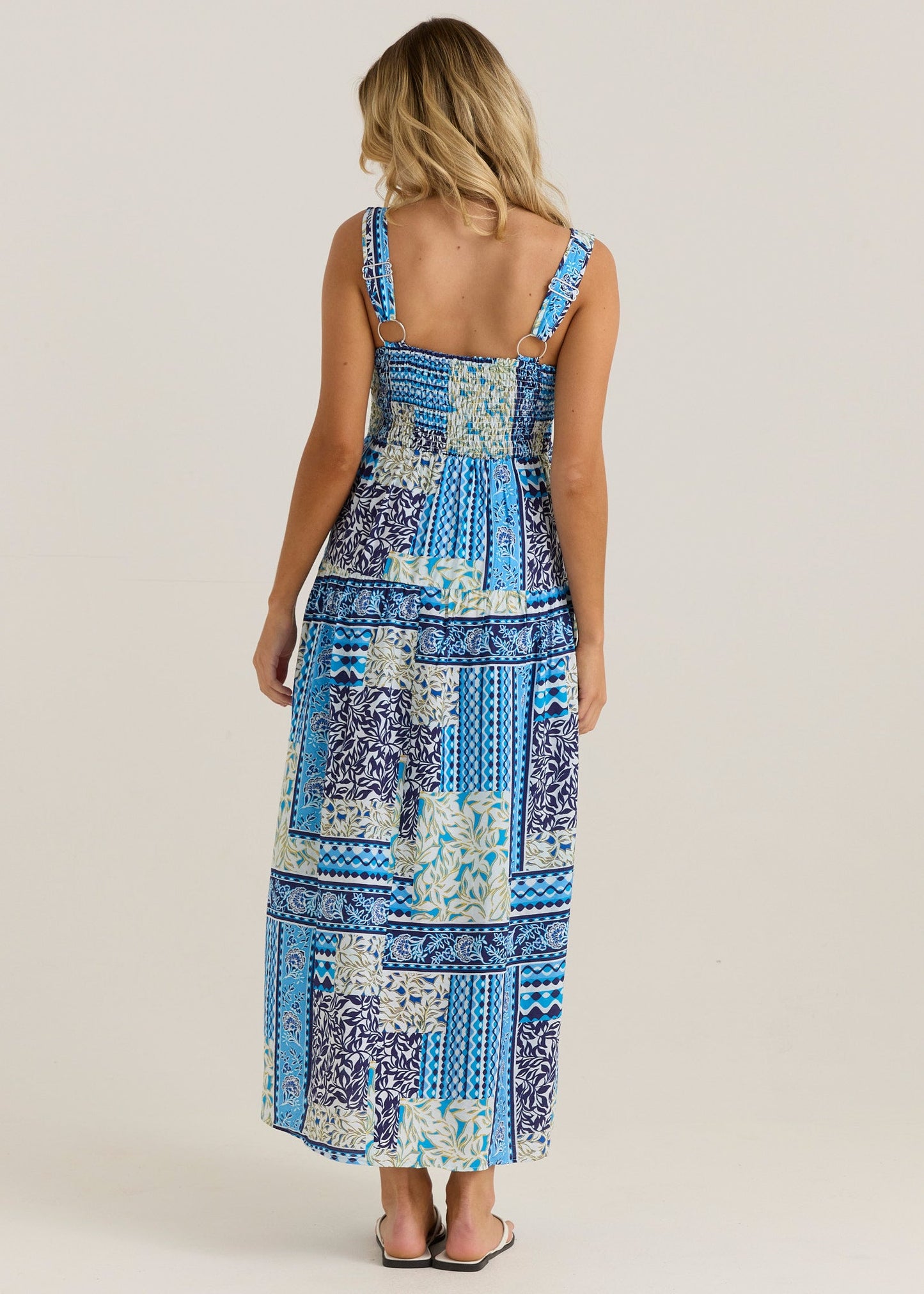 Sass Clothing Isra Midi Dress (Sea Meadow)