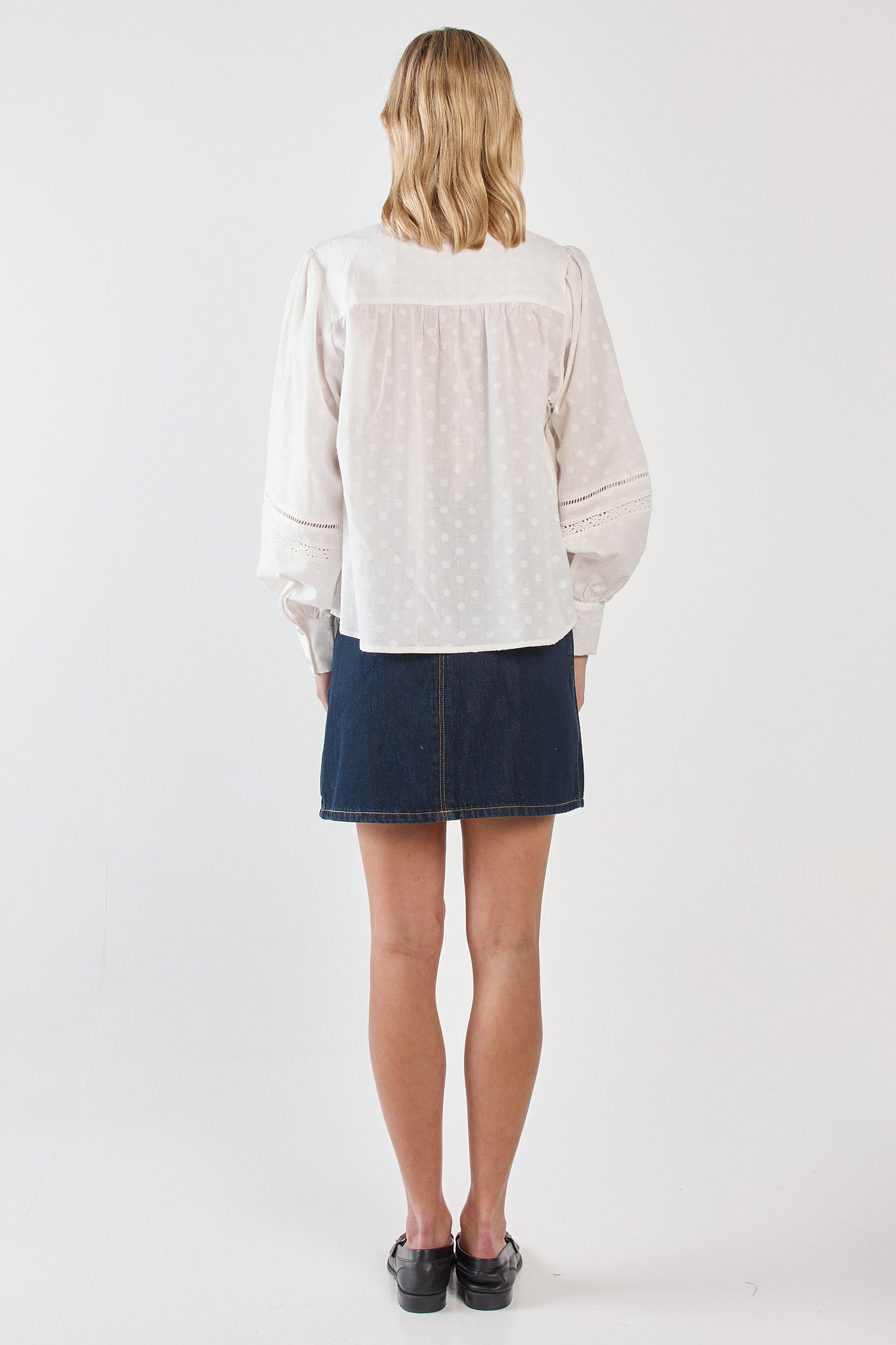 Sass Clothing Eleri Lace Blouse (White)