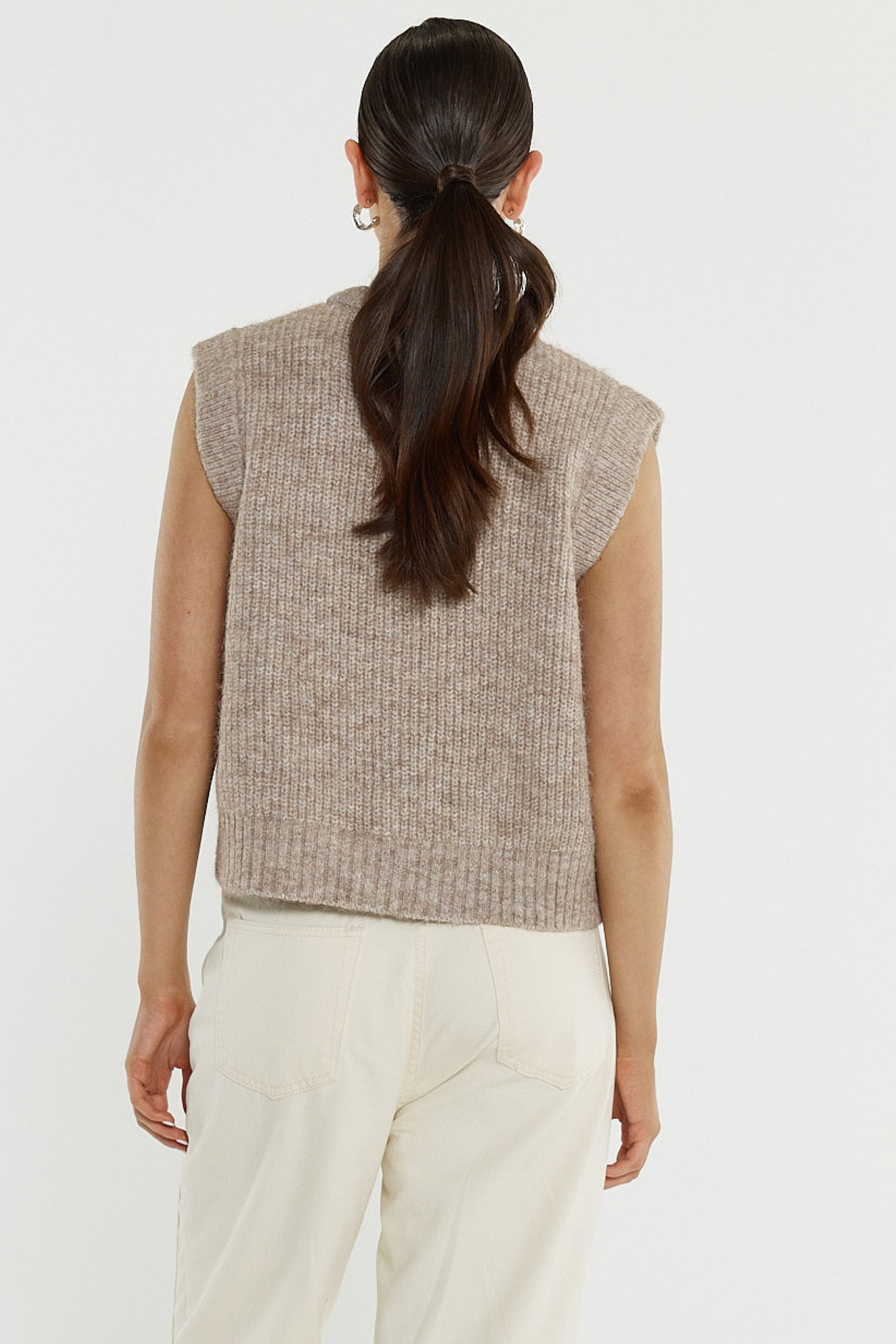 Sass Clothing Lil Button Vest (Multi Fawn)