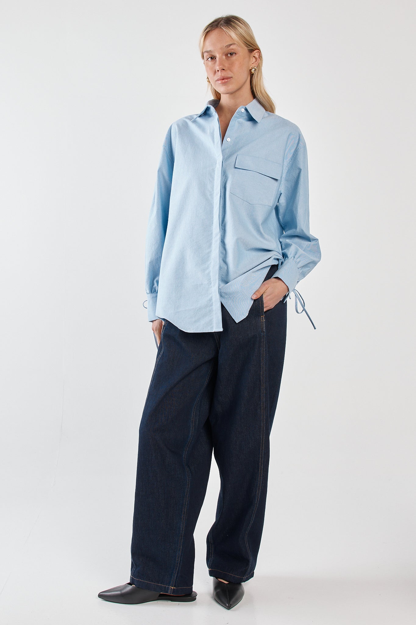 Sass Clothing Sonora Oxford Shirt (Blue)