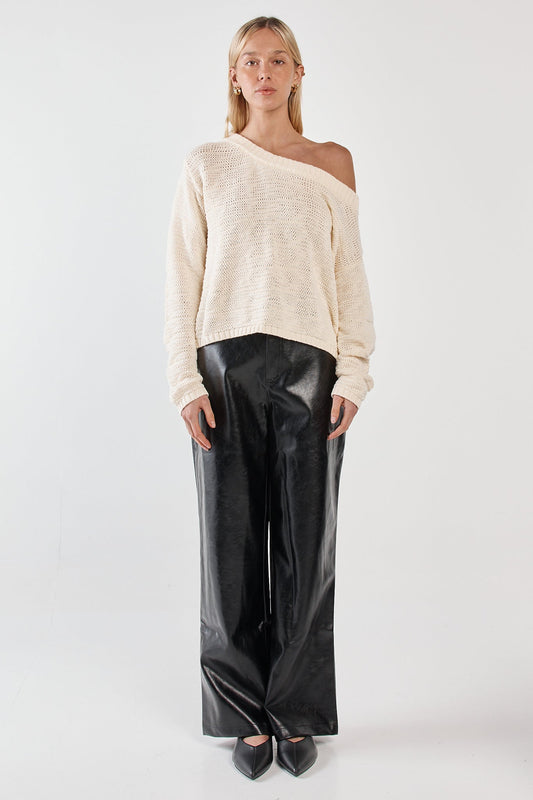 Sass Clothing Kiara Asymmetric Knit (Cream)