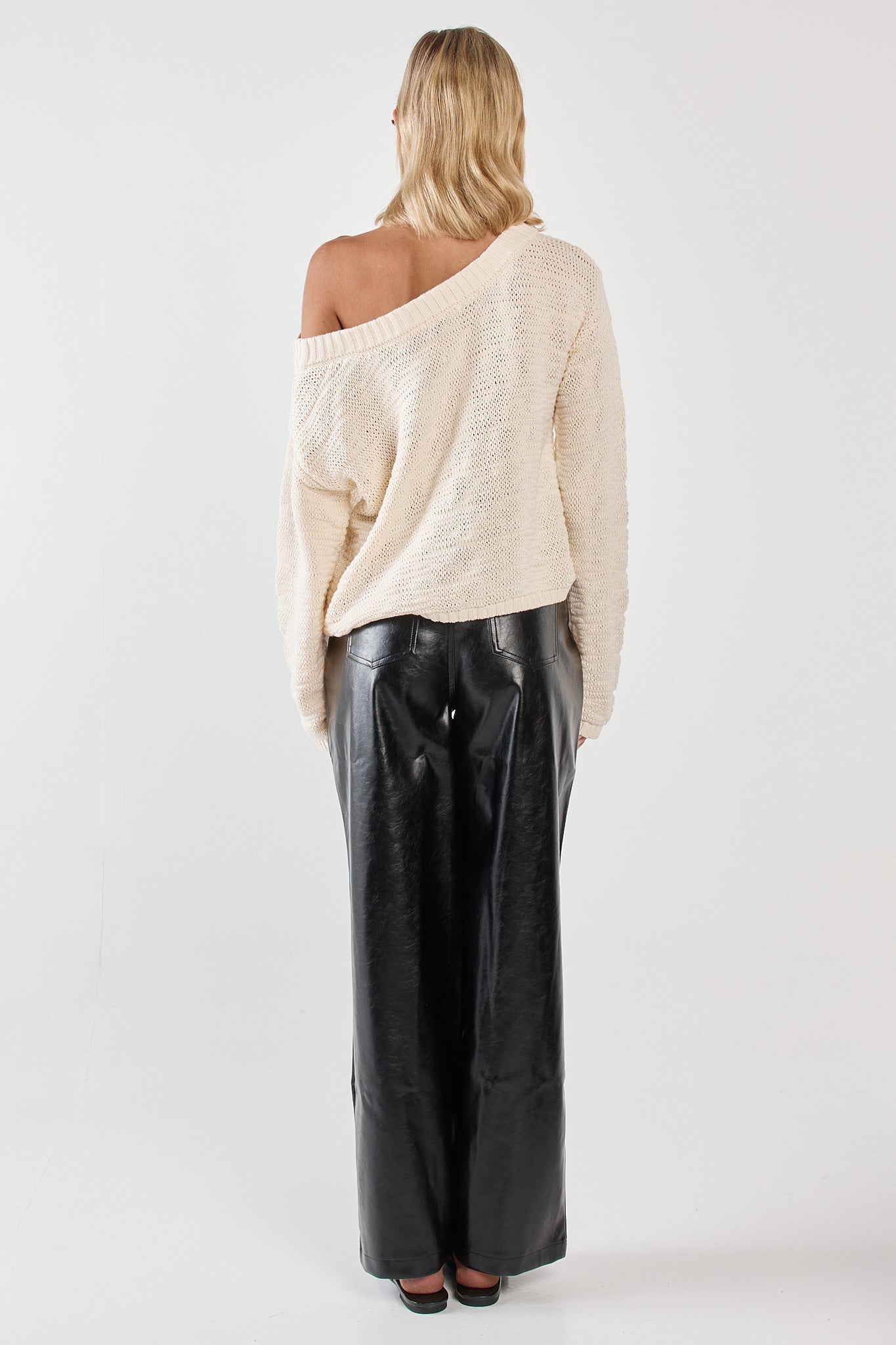 Sass Clothing Kiara Asymmetric Knit (Cream)