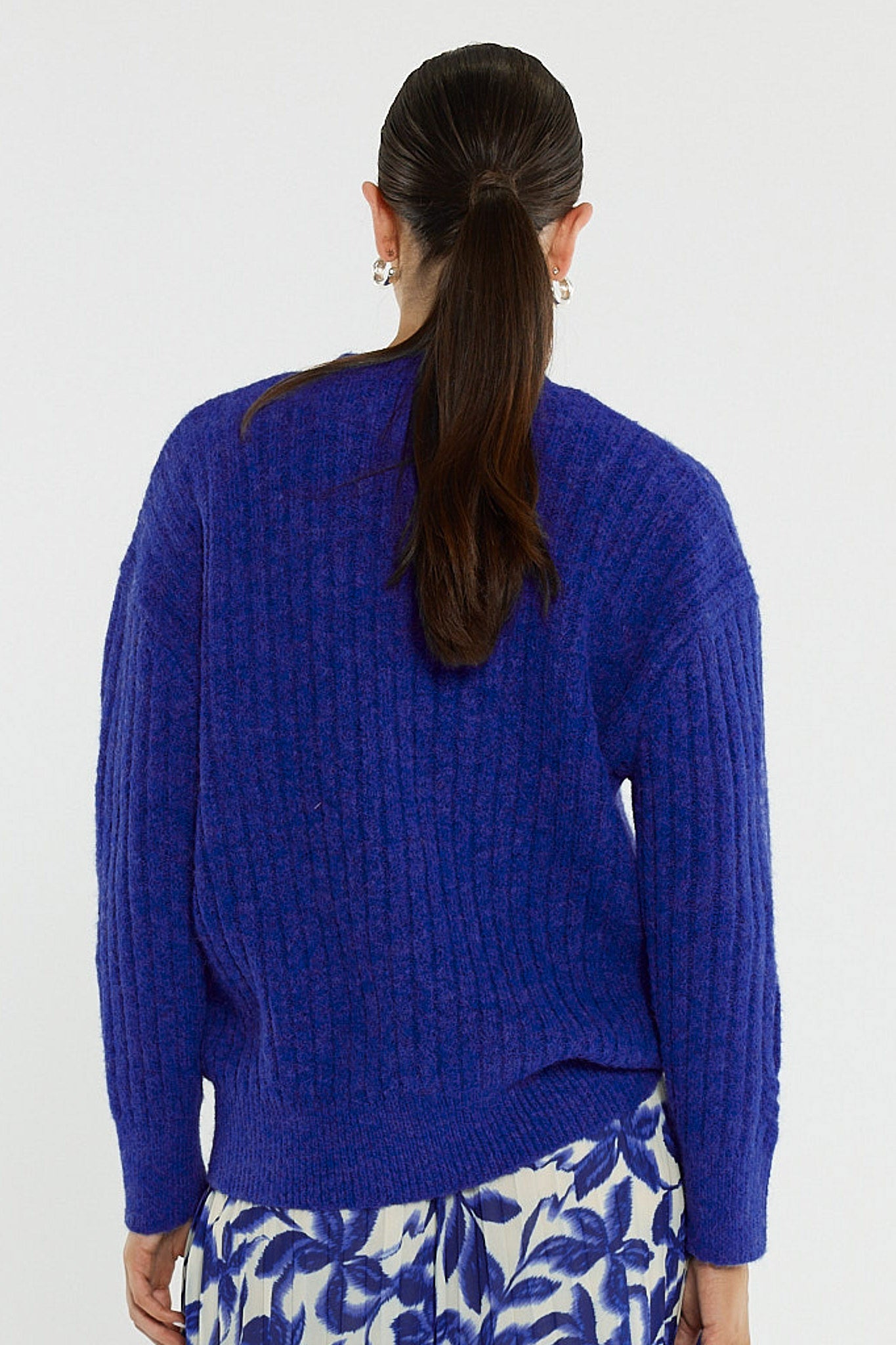 Sass Clothing Kira Cable Jumper (Cobalt)