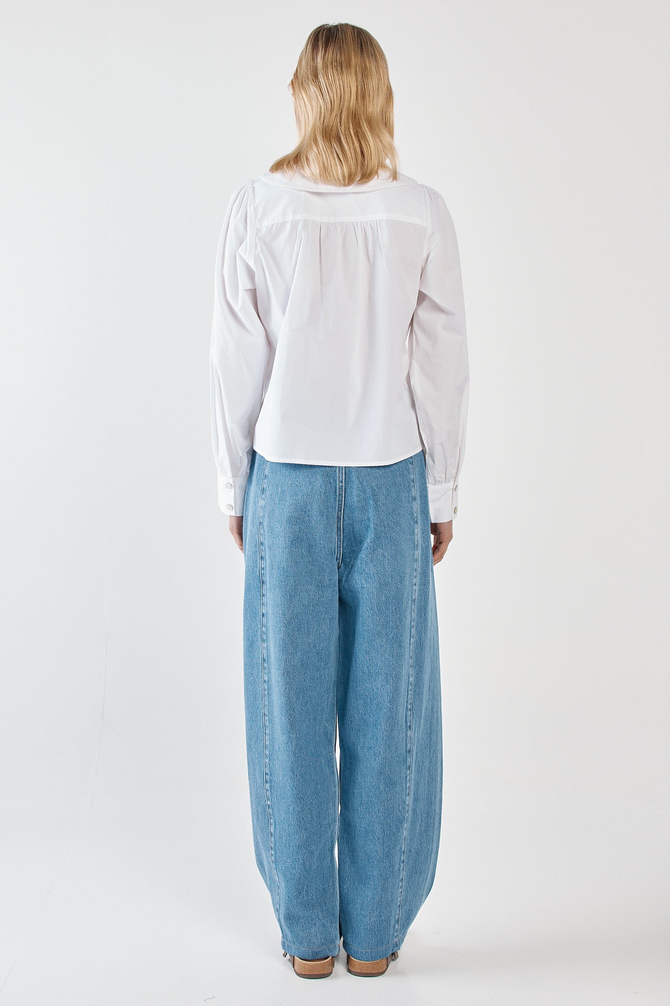 Sass Clothing Gypsy Large Collared Shirt (White)