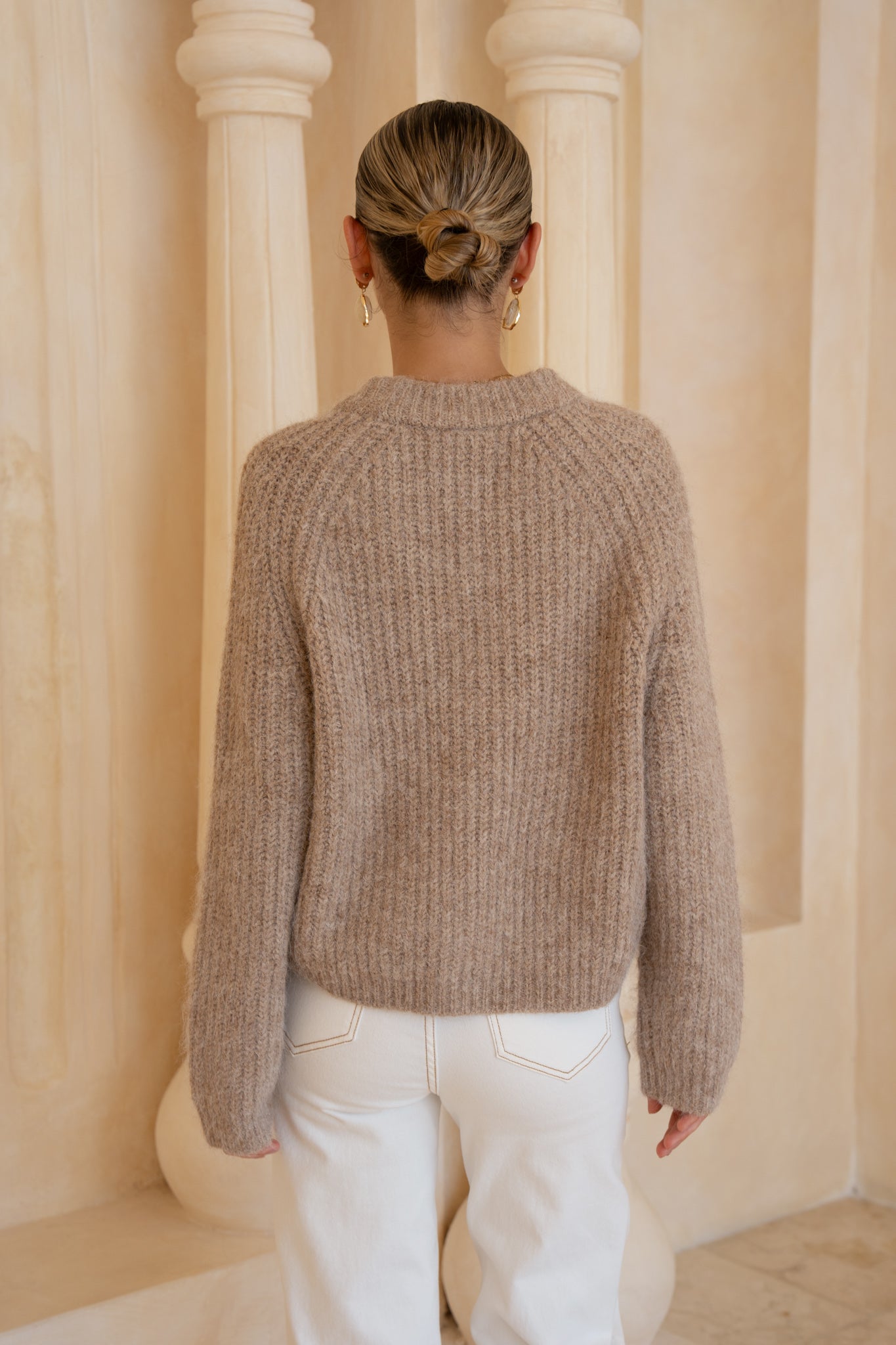 HEYCHIC Lottie Knit Cardigan (Camel)
